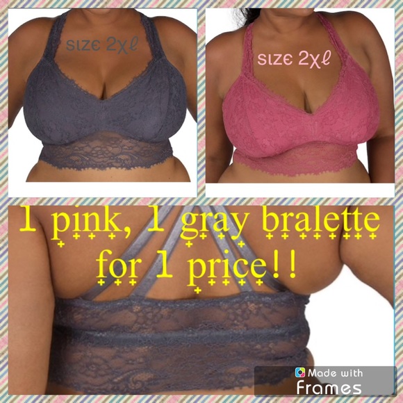 Other - 2/20/18➕🎉HP!!🔗Bundle🔗2️⃣Bralette:1Pink,1Gray2️⃣